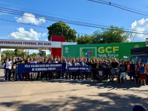 Manifestação segurança
