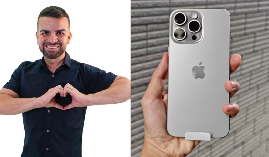 Rodrigo e Iphone