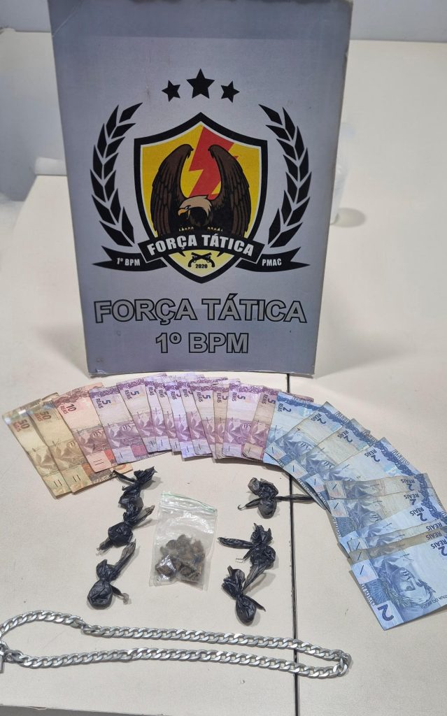 Homem é preso pela 2ª vez por tráfico de drogas no bairro Nova Esperança
