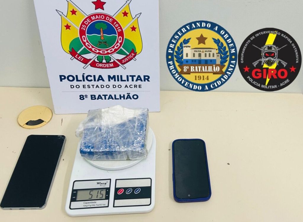 Motociclista é preso com mais de meio quilo de cocaína em Sena Madureira