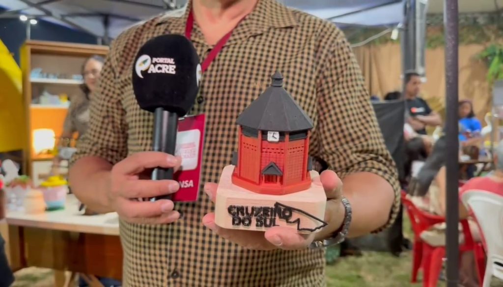 Tecnologia 3D transforma símbolos regionais em arte no Festival da Farinha