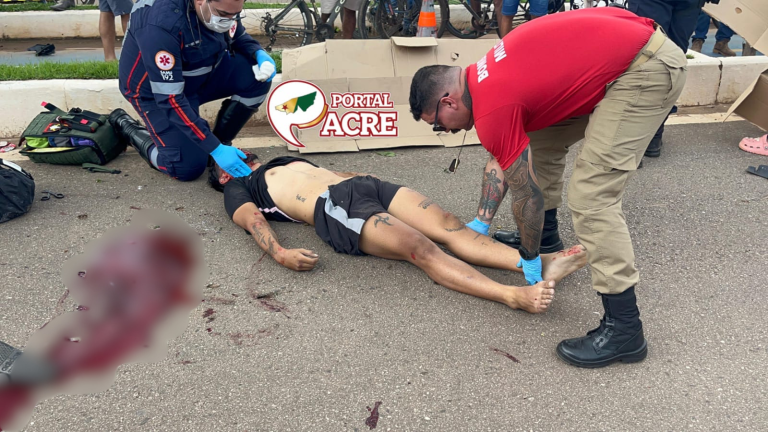 Motoqueiro morre após perder controle e colidir contra canteiro em Rio Branco