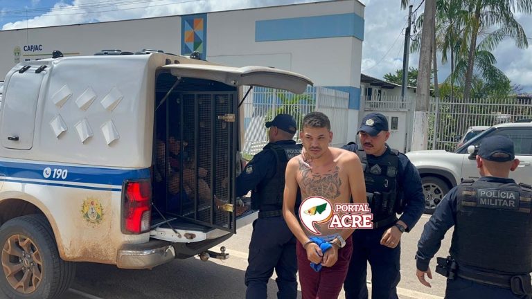 Três são presos após invasão à casa de policial penal e roubo de arma em Rio Branco