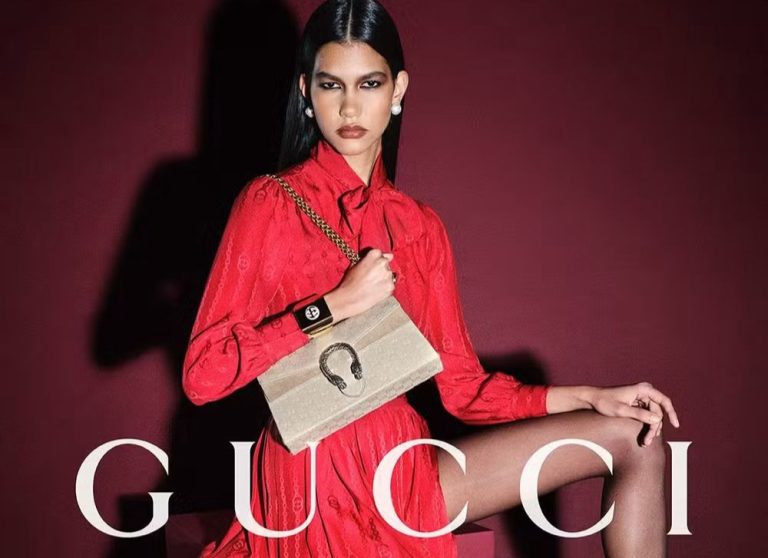 Modelo de Sena Madureira estreia em campanha global da Gucci e ganha destaque internacional