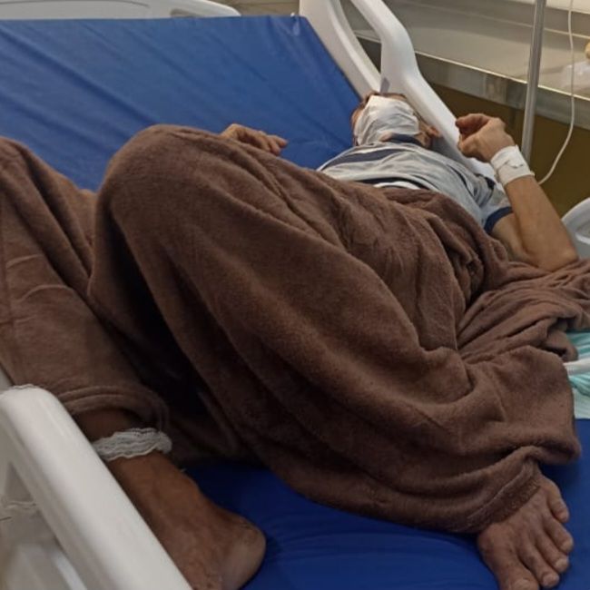 Paciente internado no Hospital João Câncio Fernandes enfrenta situação de abandono familiar em Sena Madureira