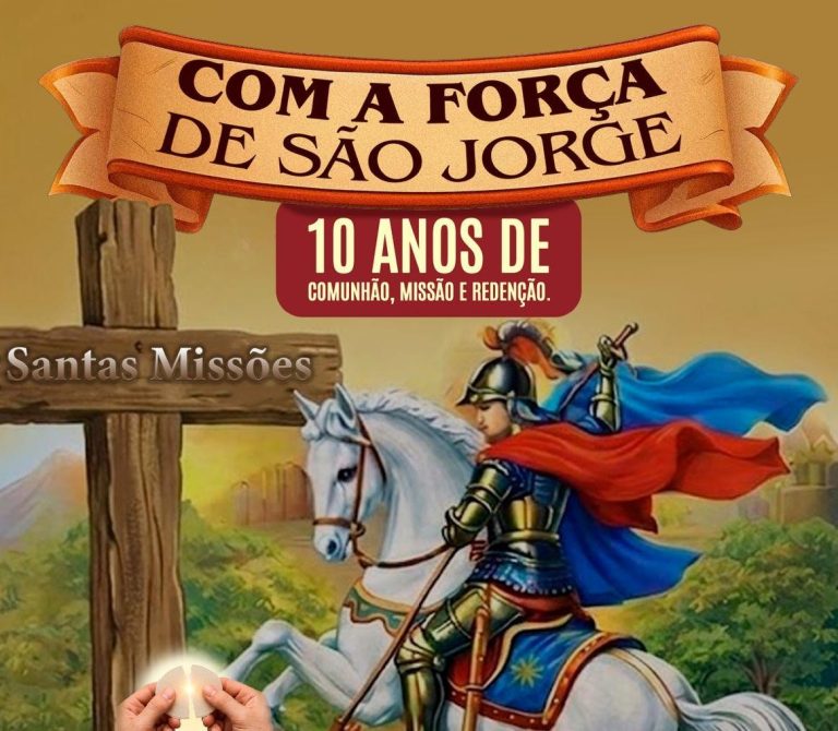 Paróquia São Jorge realiza programação em alusão ao "santo guerreiro"; festividades tem procissão e bingão com premiação de R$ 7 mil