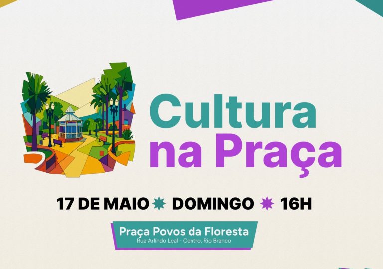 Cultura na Praça deste domingo (17) terá quadrilha junina e contação de histórias em Rio Branco