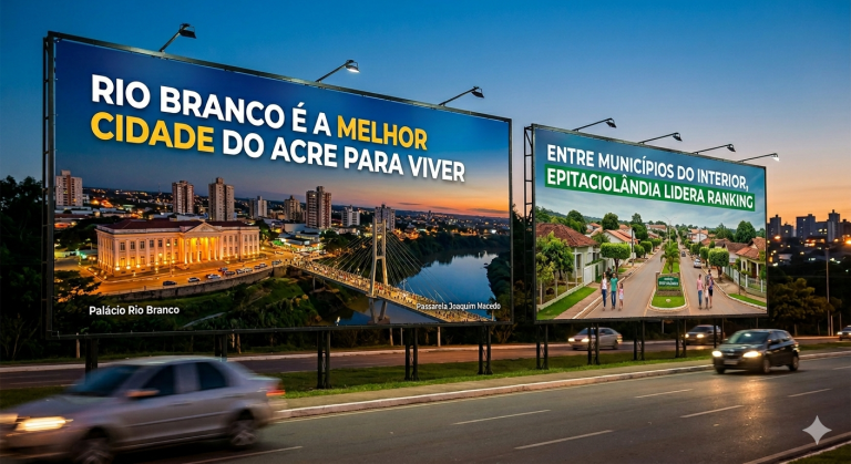 Rio Branco é a melhor cidade do Acre para viver; entre municípios do interior, Epitaciolândia lidera ranking
