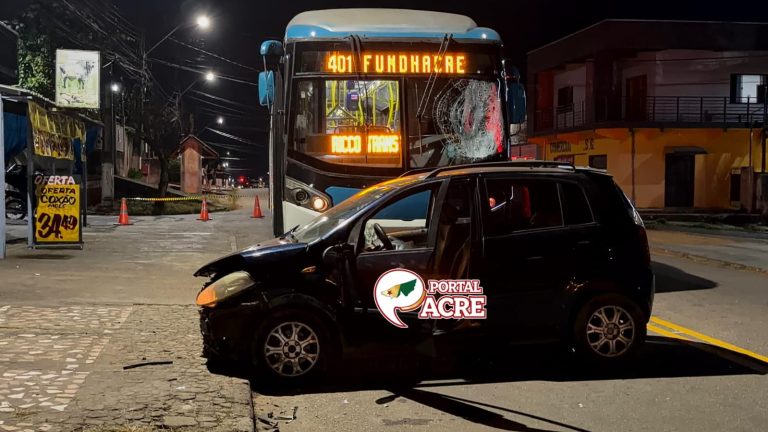 Imagem mostra momento em que motociclista sofre fratura exposta durante acidente; motorista foi preso por embriaguez ao volante