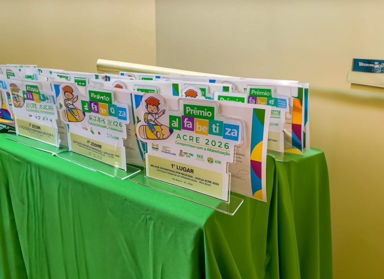 Rio Branco conquista 1º lugar regional no Prêmio Alfabetiza Acre 2026