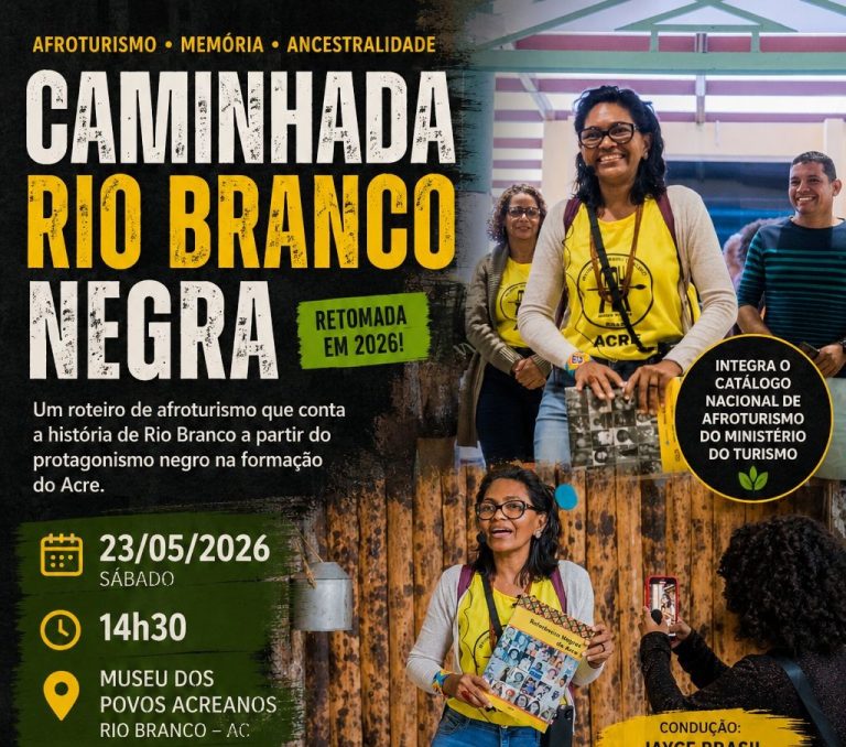 Caminhada Rio Branco Negra volta neste sábado e reforça o Acre no roteiro nacional do afroturismo