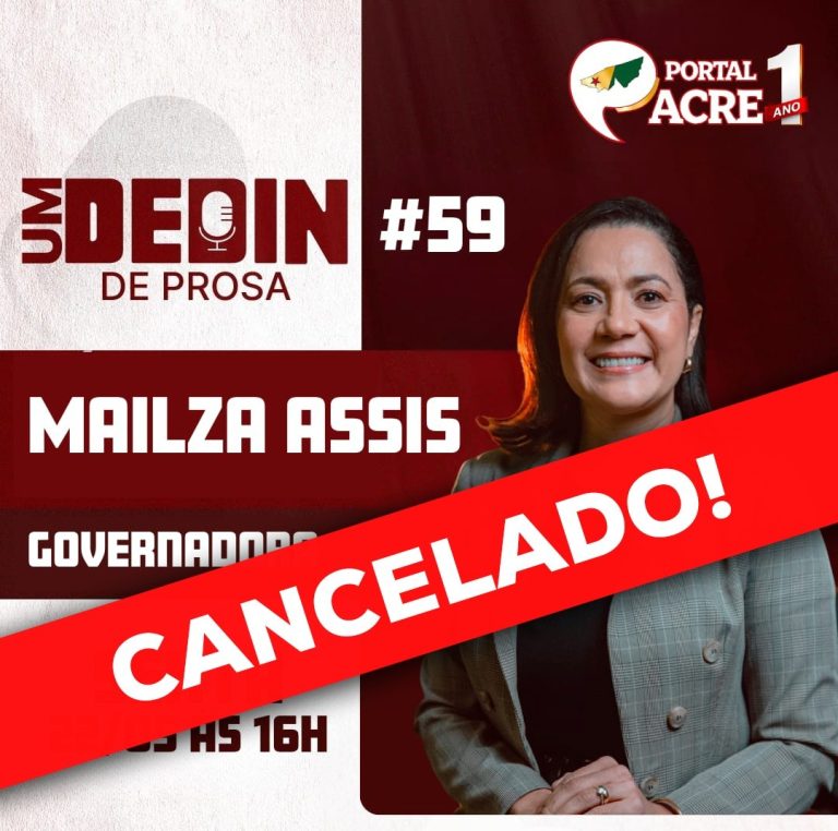 "Dedin de Prosa" com Mailza Assis é cancelado e deve ocorrer na próxima semana