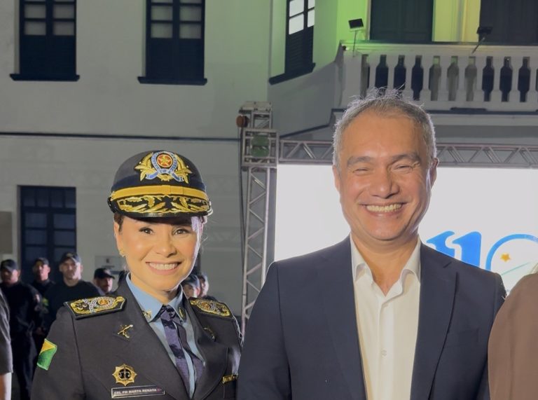 Minoru Kinpara é um dos homenageados durante solenidade dos 110 anos da Polícia Militar