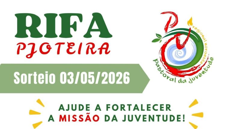 Pastoral da Juventude promove rifa solidária para fortalecer missão no Regional Noroeste