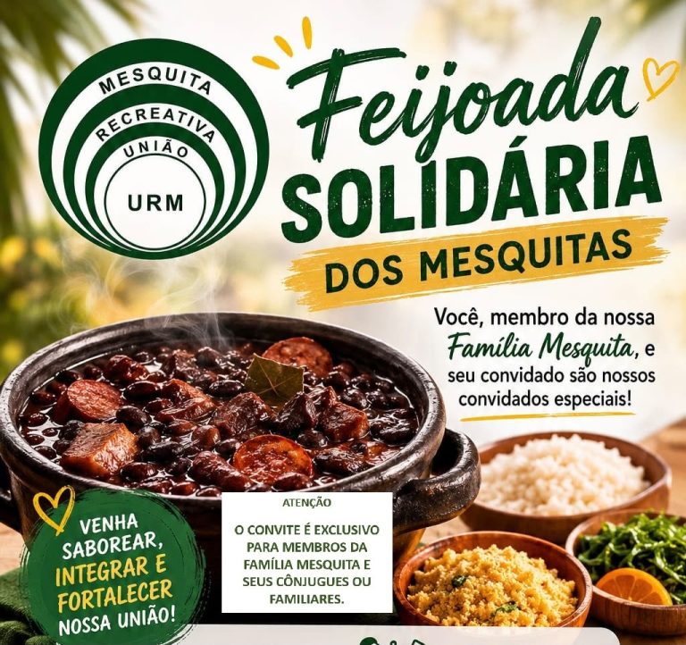 Feijoada Solidária marca retomada da União Recreativa Mesquita e transforma reencontro familiar em corrente de solidariedade