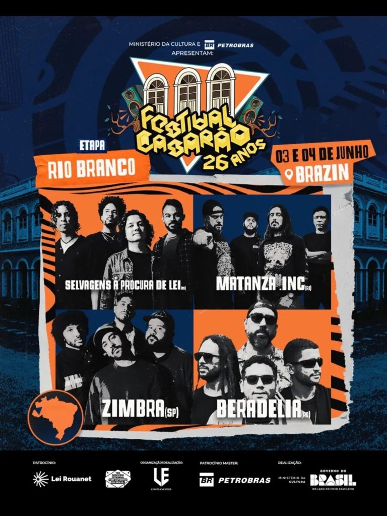Festival Casarão de Porto Velho celebra 26 anos com dois dias de música em Rio Branco