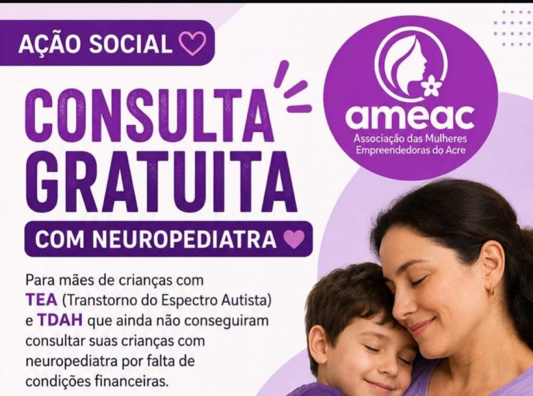 AMEAC beneficia mães de crianças com TEA e TDAH com consulta gratuita em neuropediatria