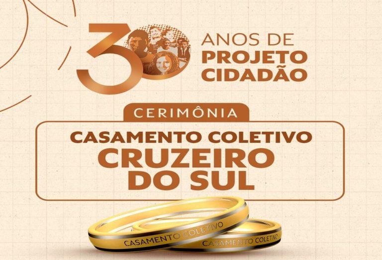 Projeto Cidadão abre inscrições para casamento coletivo com 300 vagas em Cruzeiro do Sul