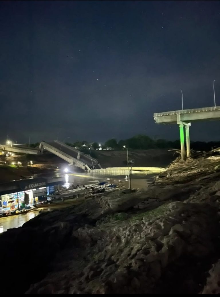 Três pessoas já foram resgatadas na Ponte Frei Paulino Baldassari em Sena Madureira