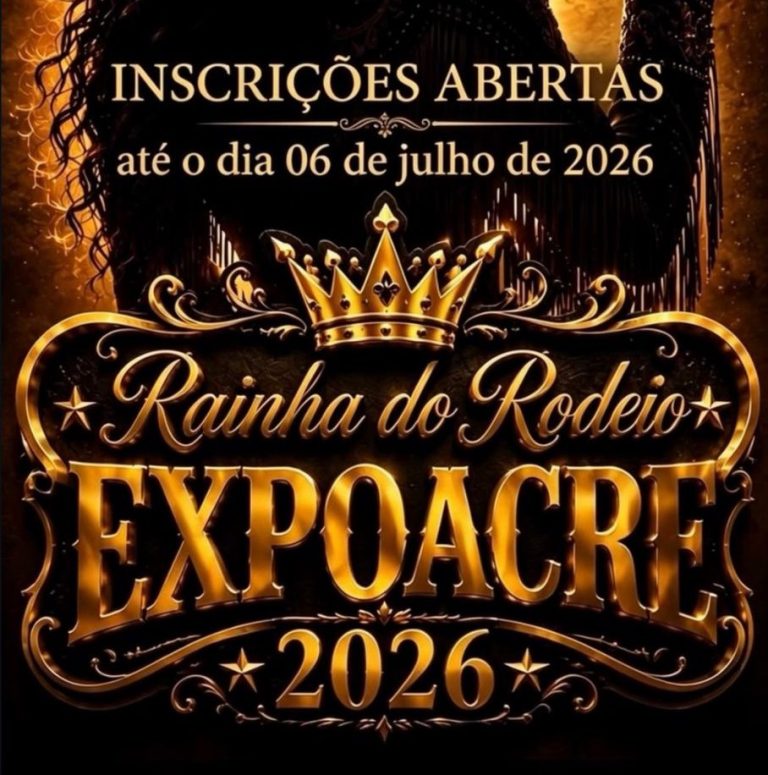 Inscrições para o concurso Rainha do Rodeio da Expoacre 2026 já estão abertas
