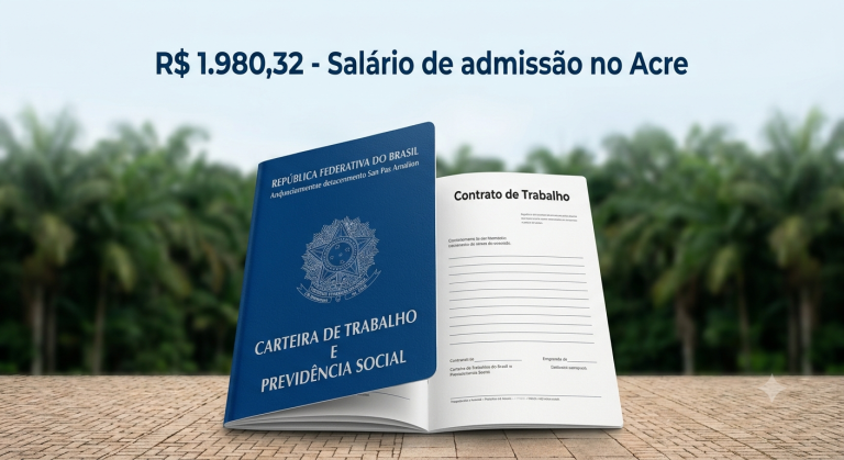 Salário de admissão no Acre tem maior alta da Região Norte e cresce 3,7% em maio