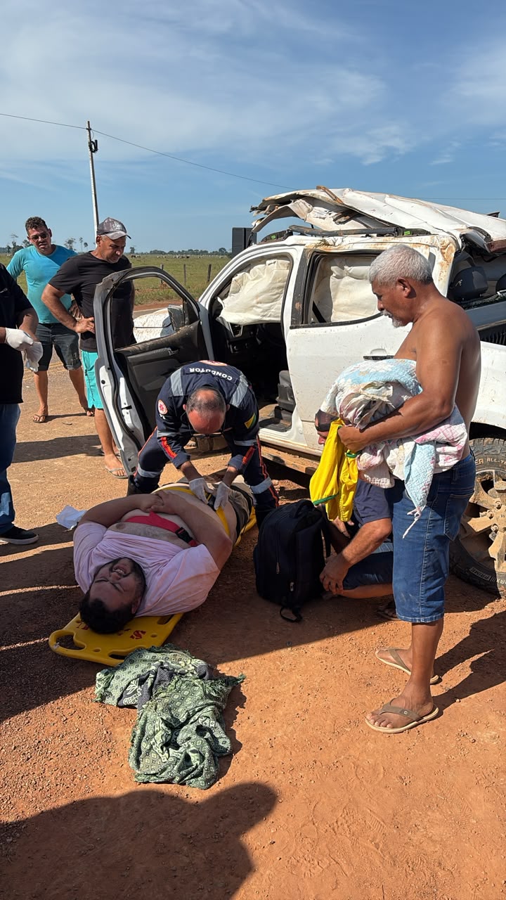 Empresário de Senador Guiomard sofre acidente na estrada de Capixaba e é levado ao Pronto-Socorro de Rio Branco