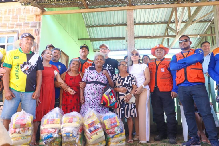 Mais de 300 famílias do Ramal do Limoeiro recebem atendimento e cestas básicas da Prefeitura de Rio Branco