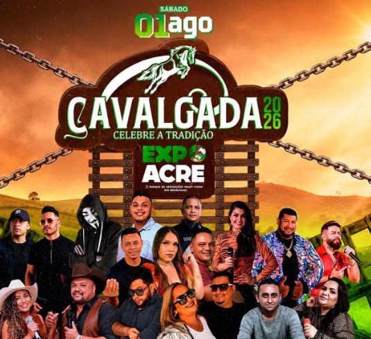 “Celebre a Tradição”: Conheça as atrações da Cavalgada da Expoacre 2026