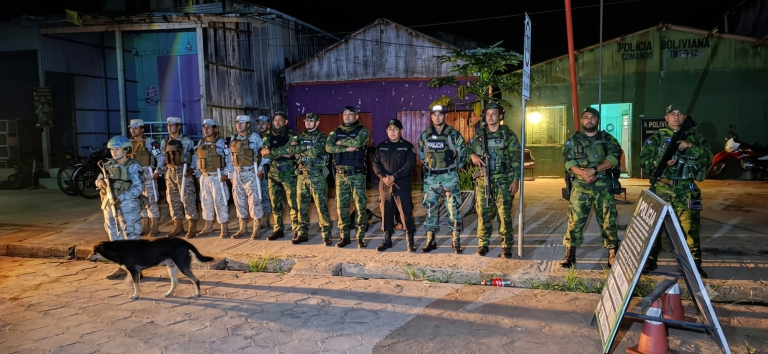 Gefron e polícia boliviana fortalecem segurança na fronteira com “Operação Espelhada”