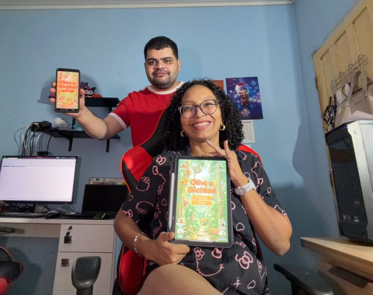 Casal acreano transforma paixão por jogos em aplicativo inspirado na fauna amazônica