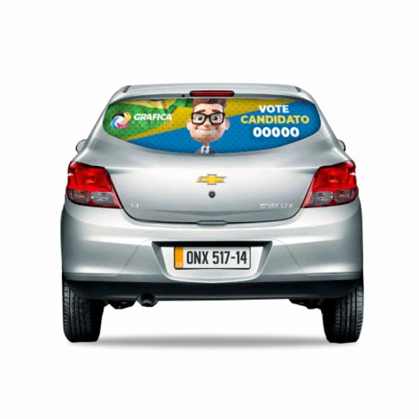 Adesivo de candidato pode levar à perda da cobertura de seguro de carro