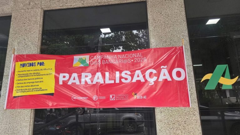 Greve Bancaria deixa agências no Acre fechadas durante 24 horas nesta quinta-feira