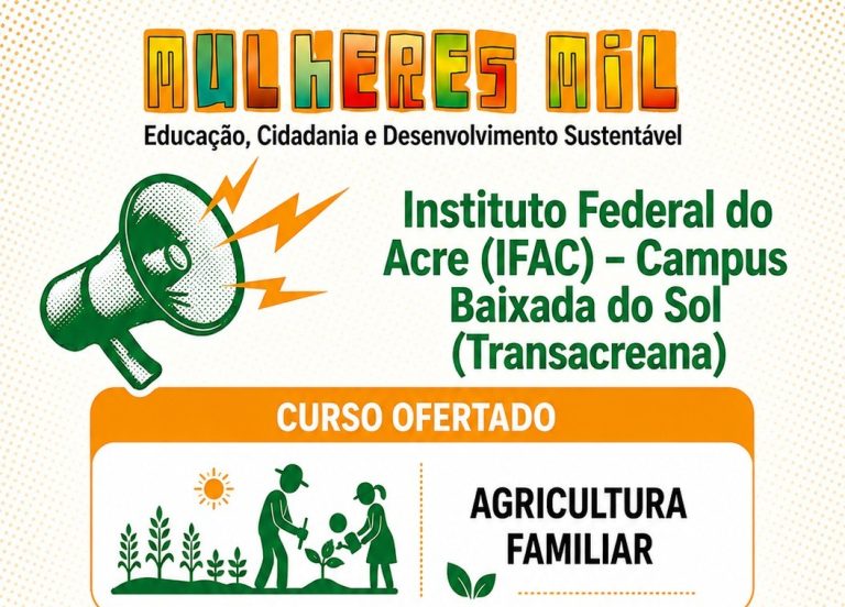 Programa Mulheres Mil segue com vagas abertas para os cursos de Copeira, Libras e Agricultura Familiar