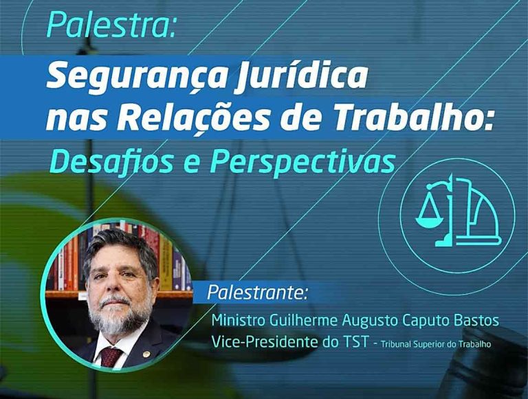 Ministro do TST profere palestra na FIEAC sobre segurança jurídica nas relações de trabalho