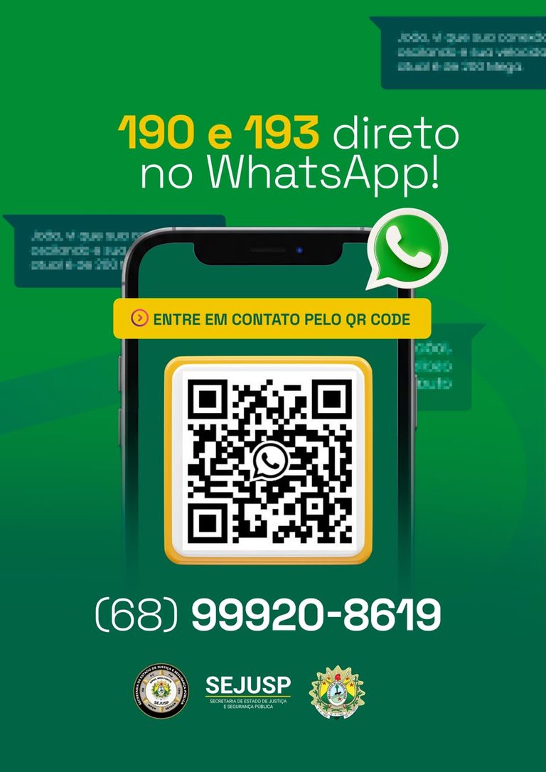 Atendimentos emergenciais no Acre estão temporariamente sendo realizados por WhatsApp