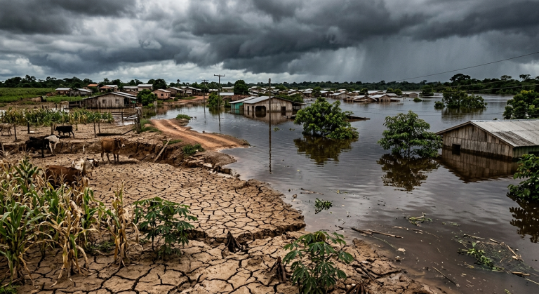 Acre tem 77% dos municípios expostos a risco climático e fragilidade fiscal