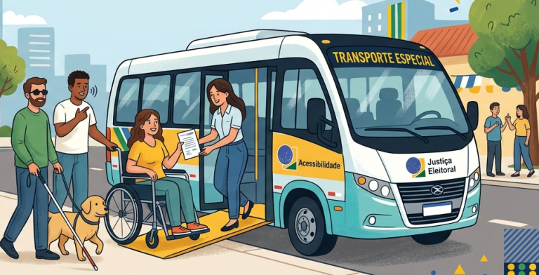 Eleitores com deficiência têm até esta segunda-feira (14) para solicitar transporte especial para votar no Acre