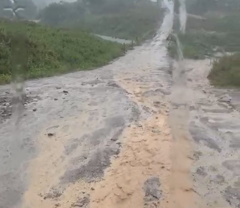 Motorista denuncia más condições em trecho próximo à ponte do Caeté e cobra providências do DNIT