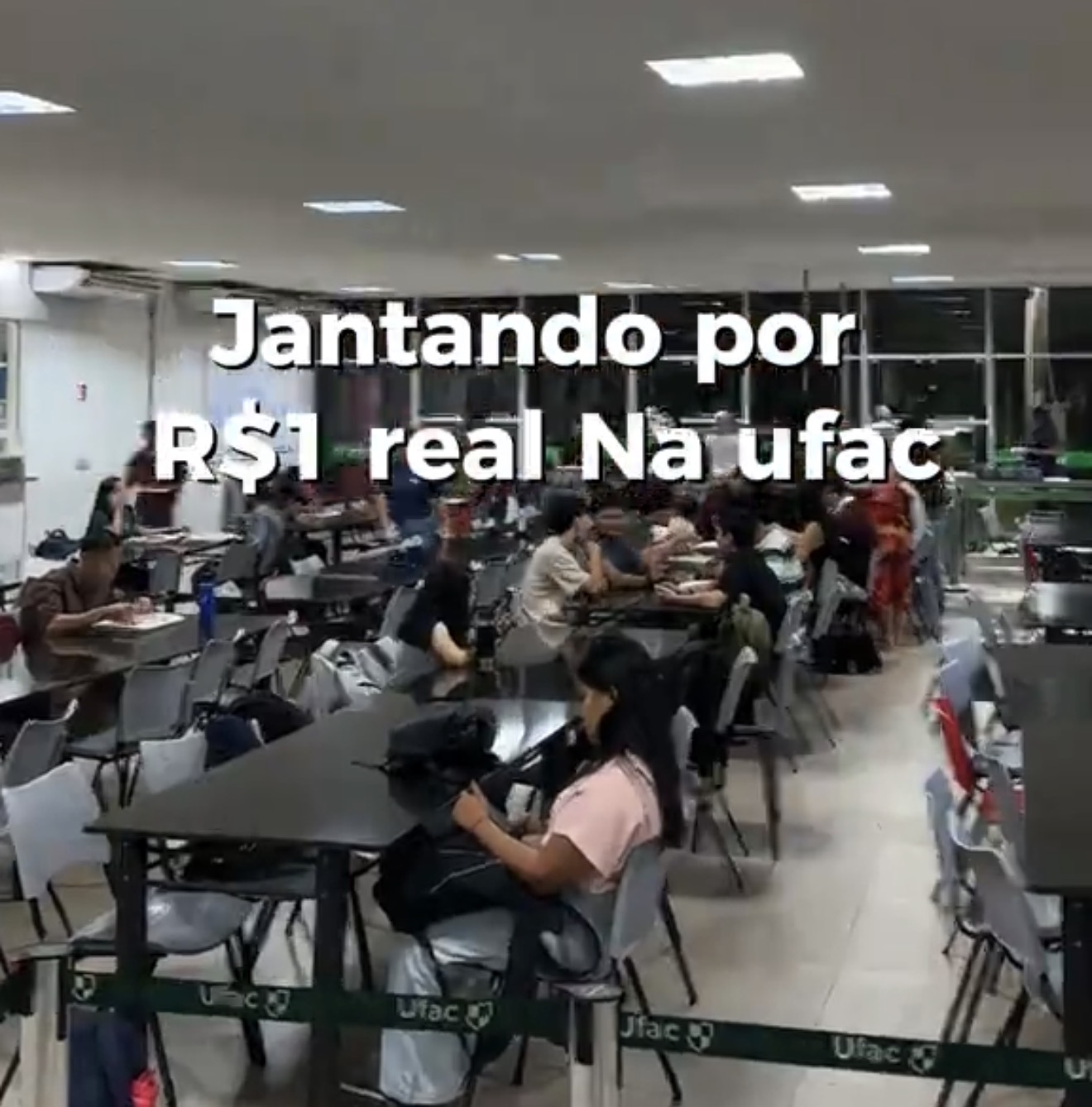 Em destaque: Refeições a R$ 1 na Ufac surpreendem estudante de Jornalismo durante primeira visita ao restaurante universitário