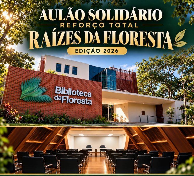 Aulão solidário Reforço Total 2026 acontece na Biblioteca da Floresta em 17 de outubro