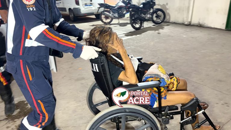 Mulher é atacada com golpes de barra de ferro em Rio Branco