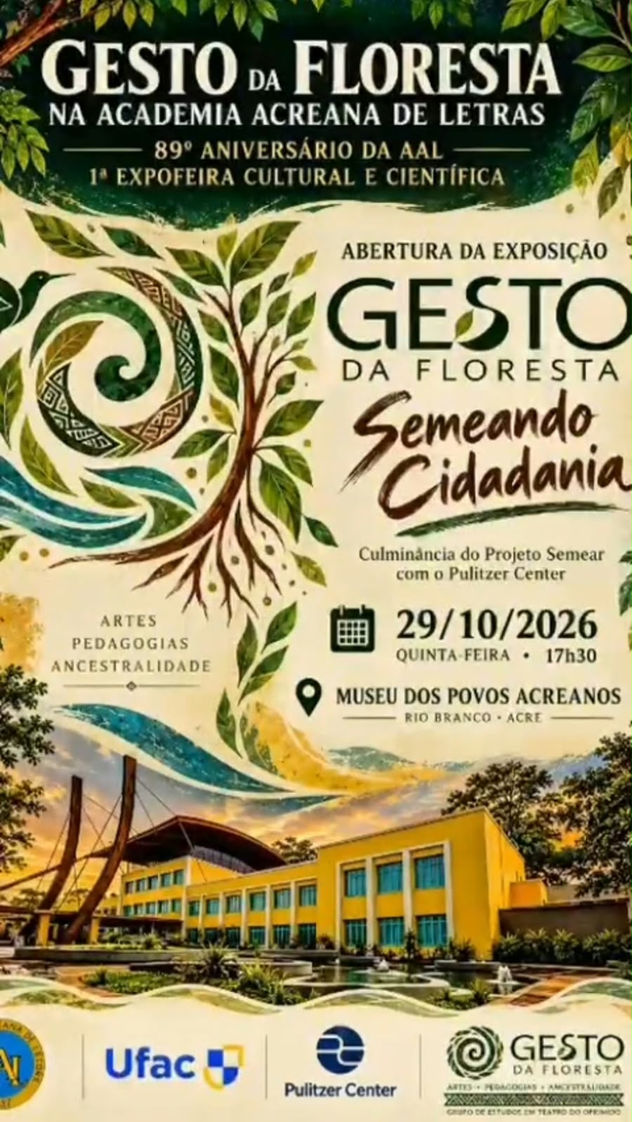 Exposição Semeando Cidadania libera nesta quinta-feira no Museu dos Povos Acreanos