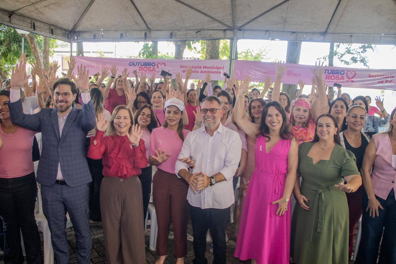 Poder Executivo de Rio Branco encerra Outubro Rosa com ação de conscientização sobre saúde e direitos das mulheres