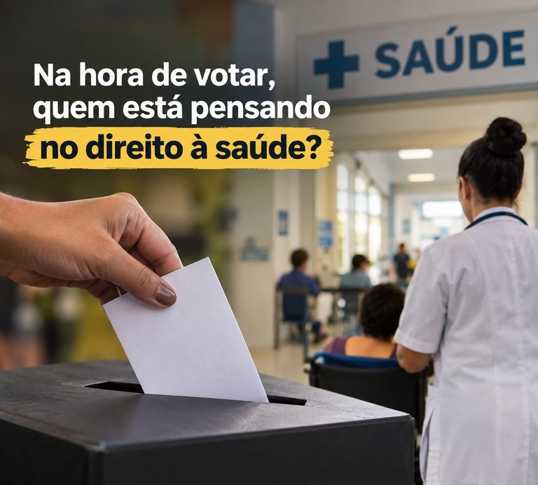 Na hora de votar, quem está pensando no direito à saúde?